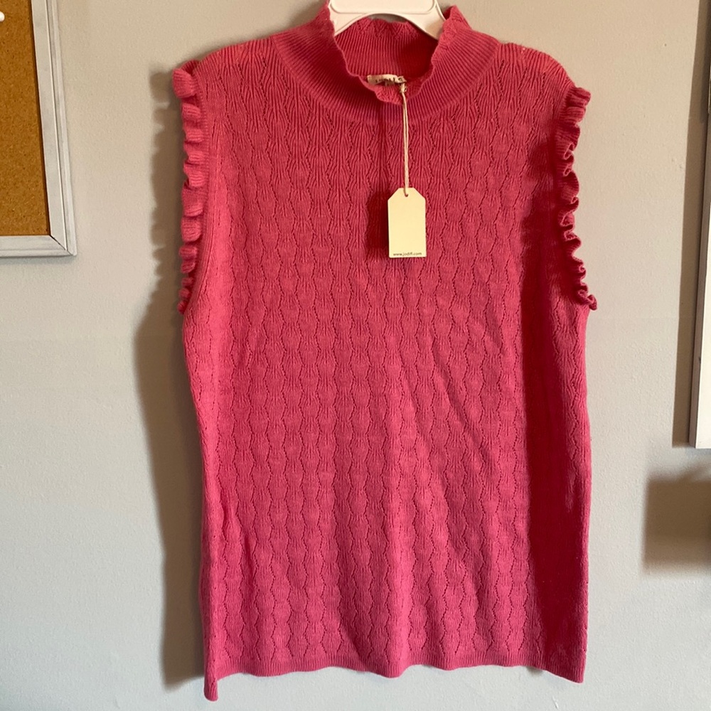 NWT pink sweater vest